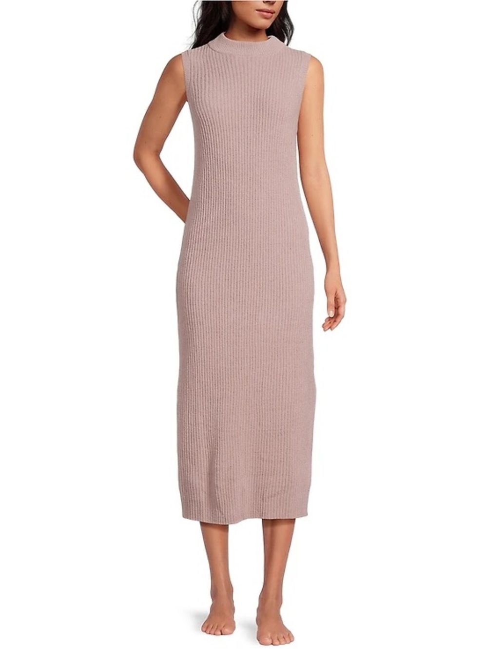 UGG Amara Cozy Knit Lite Sleeveless Mock Neck Lounge Dress